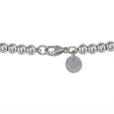 Tiffany & Co Silver Heart Tag Bead Bracelet