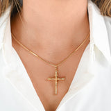 18k Yellow Gold Vintage Crucifix Pendant