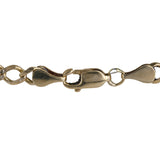 14K Yellow Gold Figaro ID Bracelet Perfect for Small Wrists or Kids