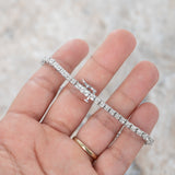 14K White Solid Gold With 220 Diamonds 1.10CTW