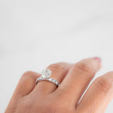 14K White Gold Stunning 2.00Ctw Diamond Engagement Ring