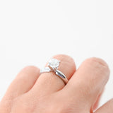 Platinium Diamond 1.00Ctw Solitaire 4-Prong Engagement Ring