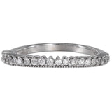 10k White Gold Black And White Diamonds Ring Set