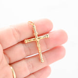 18k Yellow Gold Vintage Crucifix Pendant