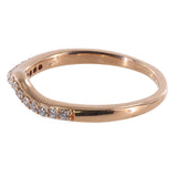 Juego de anillos de compromiso con diamantes en oro rosa de 14 k de Jared Brand