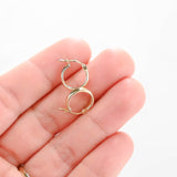 14K Yellow Gold Small Hoops Earrings