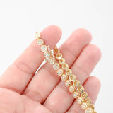 14K Yellow Gold Diamond Bezel Tennis Bracelet 1.44Ctw