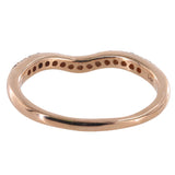 Juego de anillos de compromiso con diamantes en oro rosa de 14 k de Jared Brand