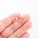 14K Yellow Gold Small Hoops Earrings