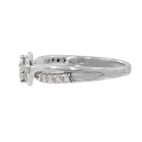 Ladies 10k White Gold Diamond Engagement Ring