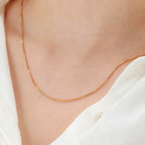 18K Solid Yellow Gold Box Chain