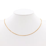 18K Solid Yellow Gold Box Chain