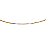 18K Solid Yellow Gold Box Chain