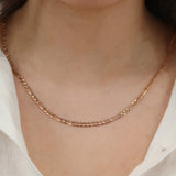 Figaro 14K Yellow Gold Chain