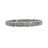 14k White Gold Diamond Solitaire Wedding Ring Set