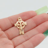 14k Yellow Gold Cross Pendant