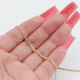 14k Yellow Gold 24” Gucci Chain/ Real Gold Chain Necklace/ Solid Yellow Gold Gucci Chain