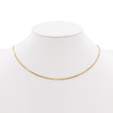 Cadena Gucci de oro amarillo de 14 k de 24" / Collar de cadena de oro real / Cadena Gucci de oro amarillo sólido