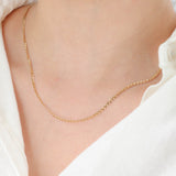 14k Yellow Gold 24” Gucci Chain/ Real Gold Chain Necklace/ Solid Yellow Gold Gucci Chain