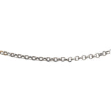 22k White Gold 16” Cable Chain