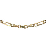 14k Yellow Gold 21.5” Figaro Chain