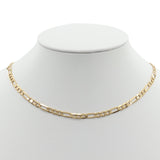 14k Yellow Gold 21.5” Figaro Chain