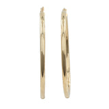 Aretes de aro de oro amarillo de 14 k para mujer