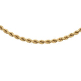 Cadena de cuerda de 23” de oro amarillo de 18 k