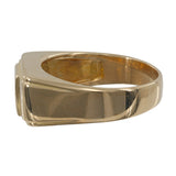 Gent’s 18k Yellow Gold Diamond Signet Ring