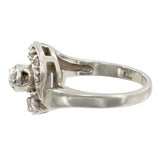 14k White Gold Diamond Cocktail Ring