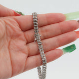 14k White Gold Diamond 8” Tennis Bracelet