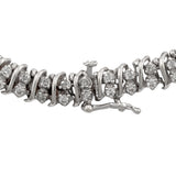 14k White Gold Diamond 8” Tennis Bracelet