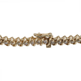 14k Yellow Gold 7” Diamond Tennis Bracelet