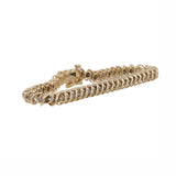 14k Yellow Gold 7” Diamond Tennis Bracelet