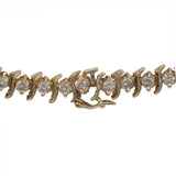 14k Yellow Gold Diamond Tennis Bracelet