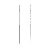 14k White Gold Slip-drop Earrings