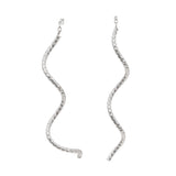 14k White Gold Slip-drop Earrings