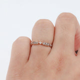 14k Rose Gold Diamond Band