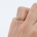 14k Rose Gold Diamond Band