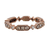 14k Rose Gold Diamond Band