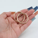 14k Yellow Gold Hoop Earrings