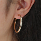 14k Yellow Gold Hoop Earrings