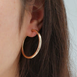 14k Yellow Gold Hoop Earrings