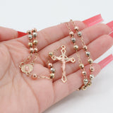 10k Tri-color Gold 14” Rosary