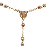 10k Tri-color Gold 14” Rosary