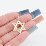 14k Yellow Gold Star of David