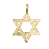 14k Yellow Gold Star of David