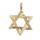 14k Yellow Gold Star of David