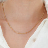 14k Yellow Gold 18” Thin Cuban Link Chain