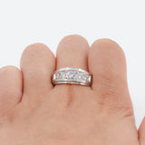 14k White Gold Diamond Wedding Band